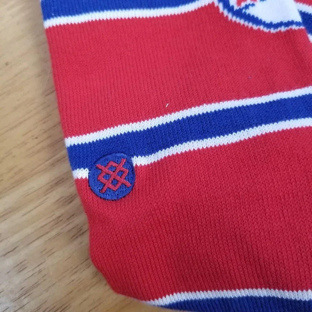 Philadelphia 76'ers Crew Socks NBA Basketball Men's Large